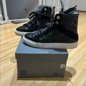 Zadig and Voltaire Black High-Top Sneakers